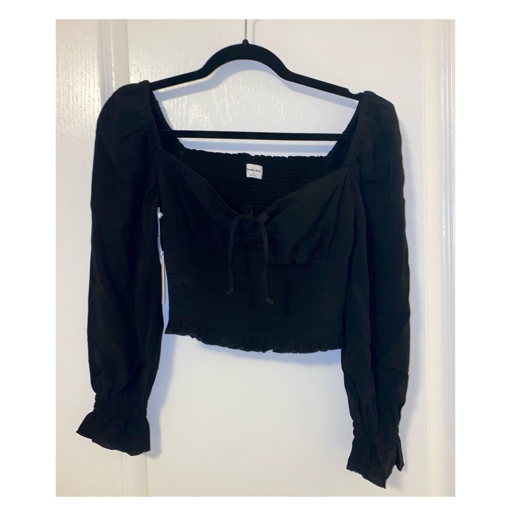 Sunday Best Black Long Sleeve Blouse